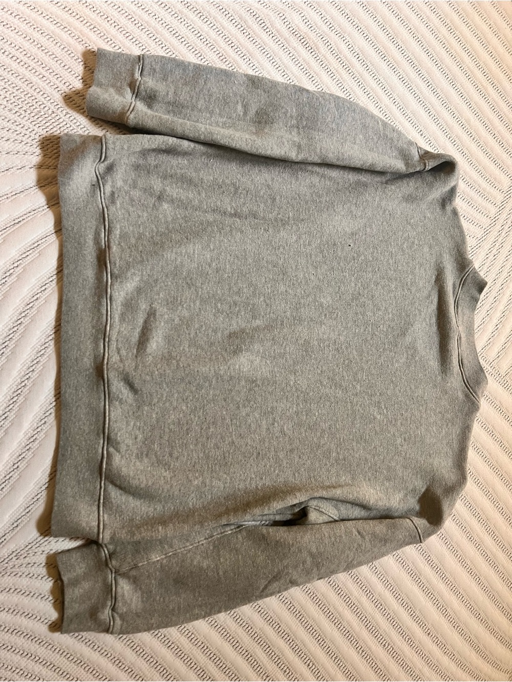 J. Crew Heather Gray Women's Crewneck Pullover Sweatshirt and Matching Pants